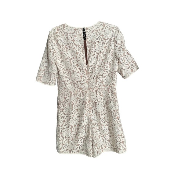 Bcbg MaxAzria Cream Lace Romper - Picture 2 of 5